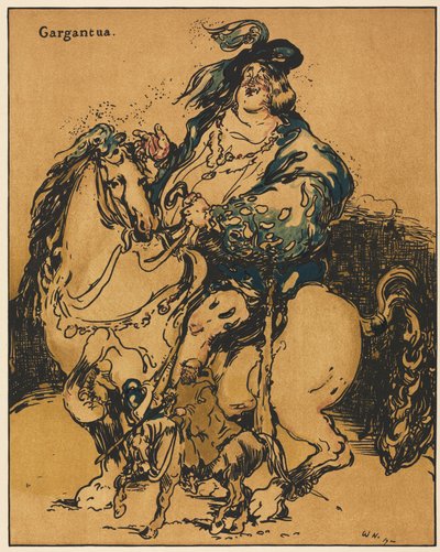 Postacie romansu: Gargantua autorstwa William Nicholson