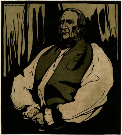 Dr Temple, Arcybiskup Canterbury, c.1898 (chromolitho) autorstwa William Nicholson