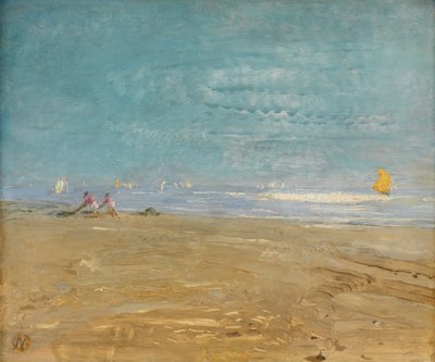 Koniec sezonu, Sirocco: Lido (olej na panelu) autorstwa William Nicholson