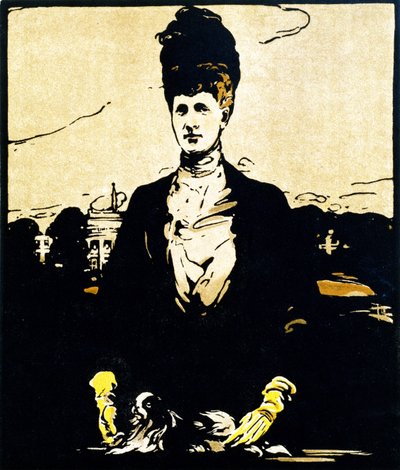 H.M. Królowa Aleksandra, z „Dwunastu portretów – druga seria”, po raz pierwszy opublikowane przez Williama Heinemanna autorstwa William Nicholson