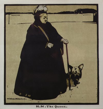 H.M. Królowa (kolor lito) autorstwa William Nicholson