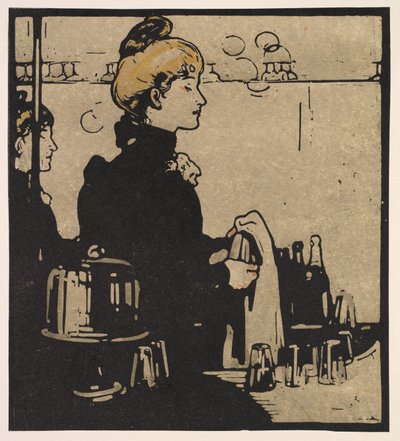 Londyn Typy: Barmanka autorstwa William Nicholson
