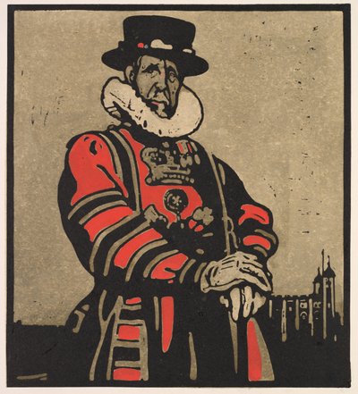 Typy londyńskie: Zjadacz wołowiny autorstwa William Nicholson