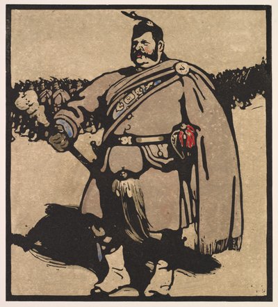 Typy londyńskie: Drum-Major autorstwa William Nicholson