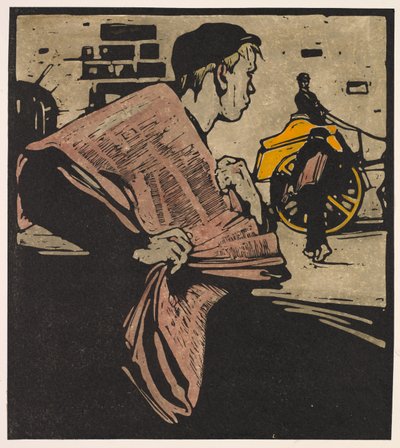 Londyn Typy: News-boy autorstwa William Nicholson