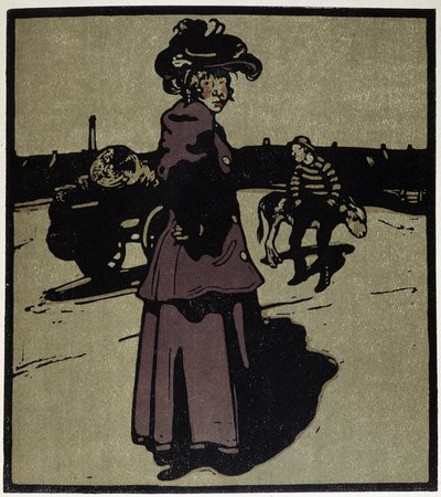 Kupiec czterech pór roku, Londyn - w „” Typy Londynu” Williama Nicholsona (1872-1949), wyd. Floury autorstwa William Nicholson