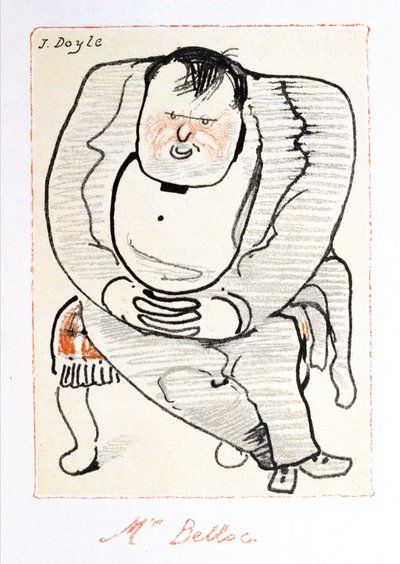 Mr Belloc, ilustracja z „The Winter Owl”, wydanej przez Cecila Palmera, Londyn autorstwa William Nicholson