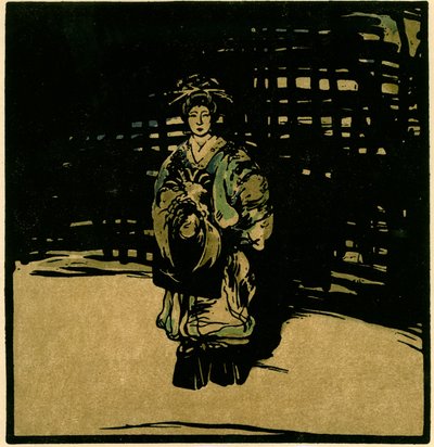 Sada Yacco, ok.1902 (chromolitho) autorstwa William Nicholson