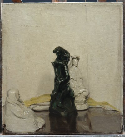 Statuetki i Rodin Brąz autorstwa William Nicholson