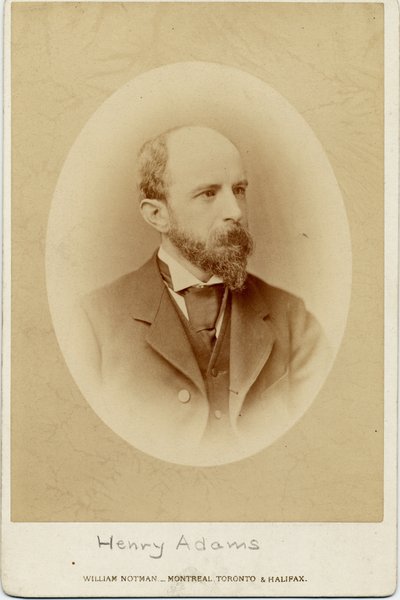 Henry Adams (1838-1918), amerykański historyk (zdjęcie albumu) autorstwa William Notman