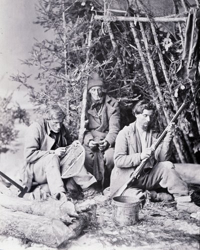 Życie trapera w Kanadzie, fot. Nottman, ok. 1890 r. autorstwa William Notman