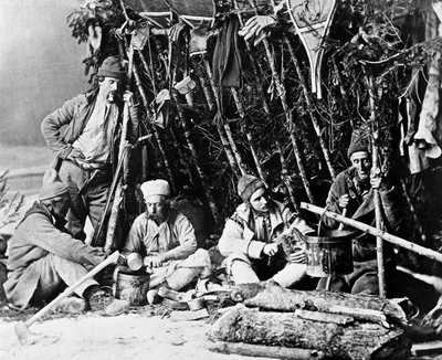 Życie trapera w Kanadzie, fot. Nottman, ok. 1890 r. autorstwa William Notman
