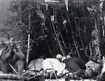 Życie trapera w Kanadzie, fot. Nottman, ok. 1890 r. autorstwa William Notman