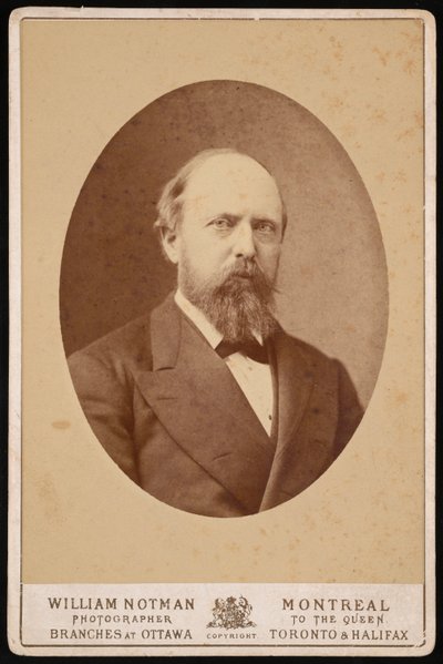 Portret Othniela Charlesa Marsha 1831-1879, ok. 1875 r. autorstwa William Notman
