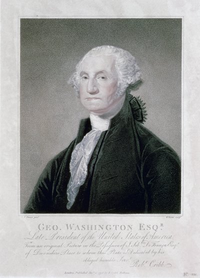 Portret Jerzego Waszyngtona, 1798 autorstwa William Nutter