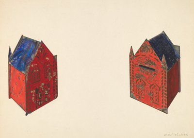Bank zabawek: nie marnuj – nie chcę, 1938. autorstwa William O. Fletcher