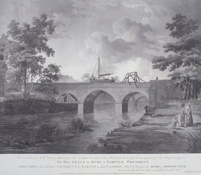 Akwedukt w Barton, niedaleko Manchesteru, 1793 autorstwa William Orme