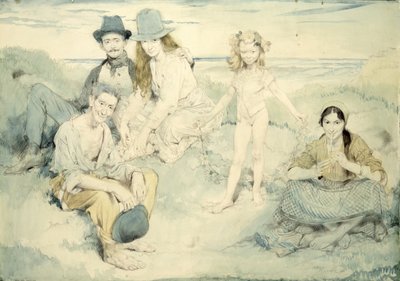 Na irlandzkim wybrzeżu autorstwa William Orpen