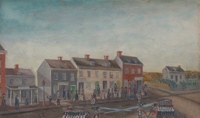 Dzień prania strażaków, lata 70. XIX wieku. autorstwa William P. Chappel