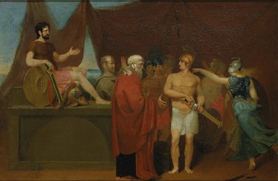 Kłótnia Achillesa i Agamemnona autorstwa William Page
