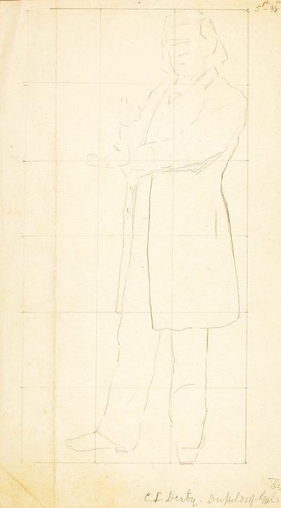 Stojący mężczyzna, gestykulujący autorstwa William Page