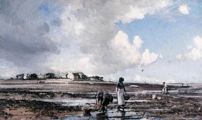 Zbieracze małży autorstwa William Page Atkinson Wells