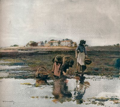 Zbieranie małży, ok. 1908 r. autorstwa William Page Atkinson Wells