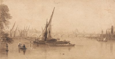 Most Waterloo z Ogrodu MA Taylora, Esq. autorstwa William Parrott