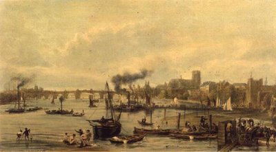 Westminster i Hungerford autorstwa William Parrott