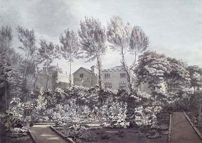 Ogród na Strawberry Hill, ok. 1780 (akwarela na papierze) autorstwa William Pars