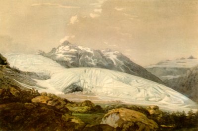 „Widok na Mont Furka z lodowcem Rodanu”, c1770, 1946. autorstwa William Pars