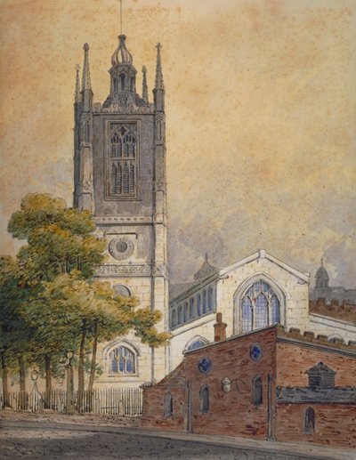 Kościół św. Małgorzaty, Westminster, Londyn, ok. 1810 r. autorstwa William Pearson