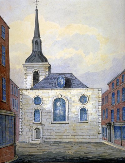 Kościół St Mary Abchurch, City of London, c1815 autorstwa William Pearson