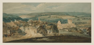 Jedburgh z wysokości (akwarela na papierze) autorstwa William Pearson