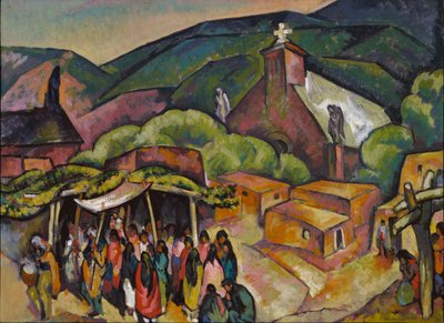Święto: San Juan Pueblo, ok. godz. 1921. autorstwa William Penhallow Henderson