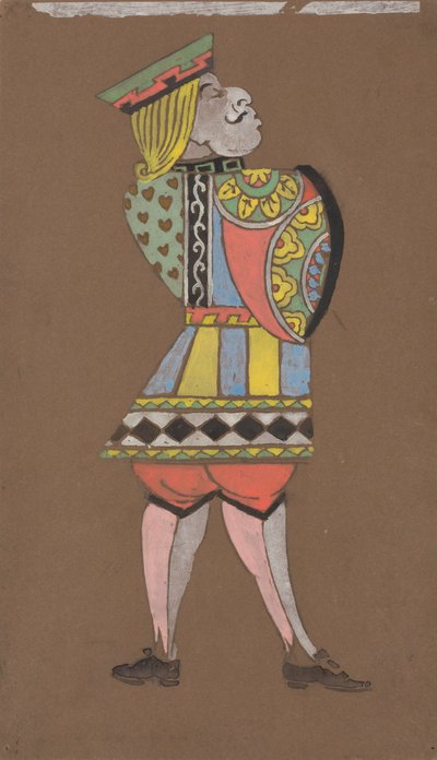 Knave of Hearts (projekt kostiumów do Alicji w Krainie Czarów) autorstwa William Penhallow Henderson