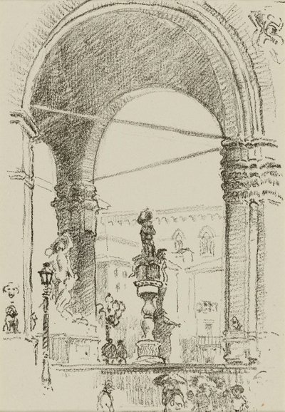 Loggia dei Lanzi autorstwa William Penhallow Henderson