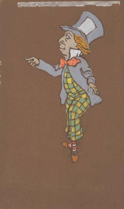 Szalony Kapelusznik (projekt kostiumów do filmu Alicja w Krainie Czarów, 1915) autorstwa William Penhallow Henderson