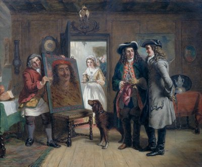 Sir Roger de Coverley i Addison z „Głową Saracena” – scena z „Widza”, 1867 autorstwa William Powell Frith