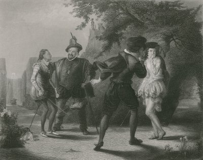 Pojedynek, Dwunasta Noc autorstwa William Powell Frith