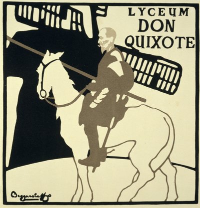 Reprodukcja plakatu reklamującego „Don Kichota”, Teatr Liceum autorstwa William and Pryde James Nicholson