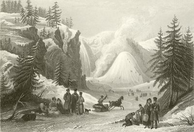 Wodospad i Stożek Montmorency, niedaleko Quebecu autorstwa William Purser