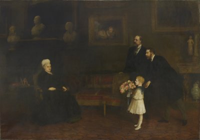 Cztery pokolenia: Królowa Wiktoria i jej potomkowie autorstwa William Quiller Orchardson
