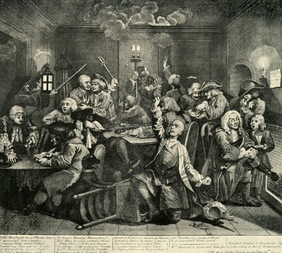 Hazard w Whites Club, 1734, 1925. autorstwa William Radclyffe