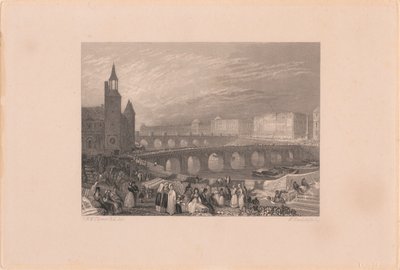 Spacer kwiatowy i Pont-au-Change autorstwa William Radclyffe