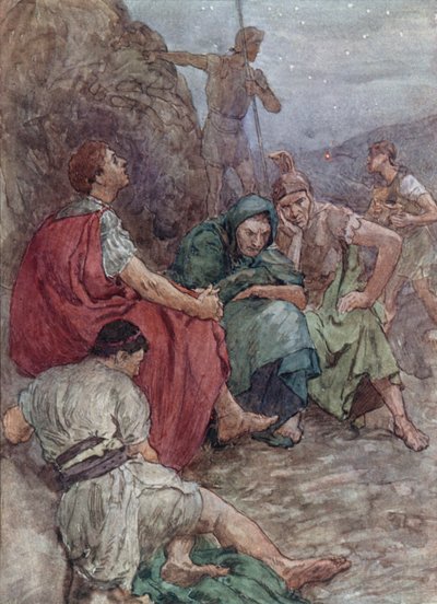 Brutus i jego towarzysze po bitwie pod Filippi autorstwa William Rainey