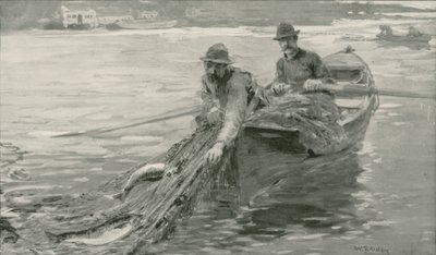 Łosoś z siatki na rzece Fraser, Kolumbia Brytyjska autorstwa William Rainey