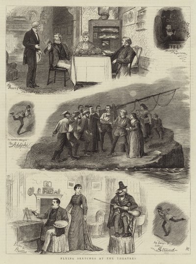 Latające szkice w teatrach autorstwa William Ralston