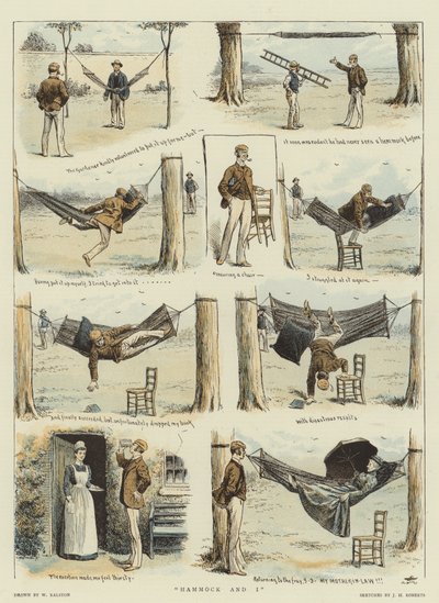 Hamak i ja (chromolitho) autorstwa William Ralston