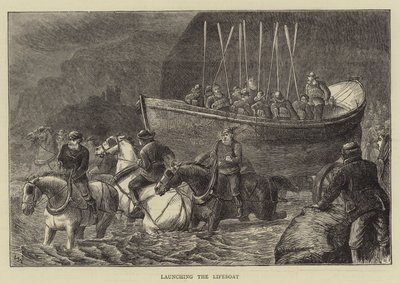 Wodowanie łodzi ratunkowej autorstwa William Ralston
